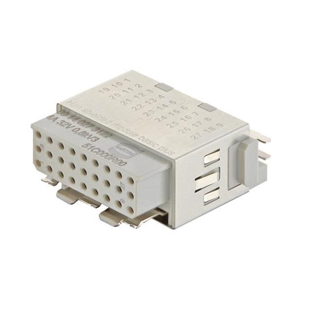 HAN SHIELDED MODULE 27PIN FEMALE