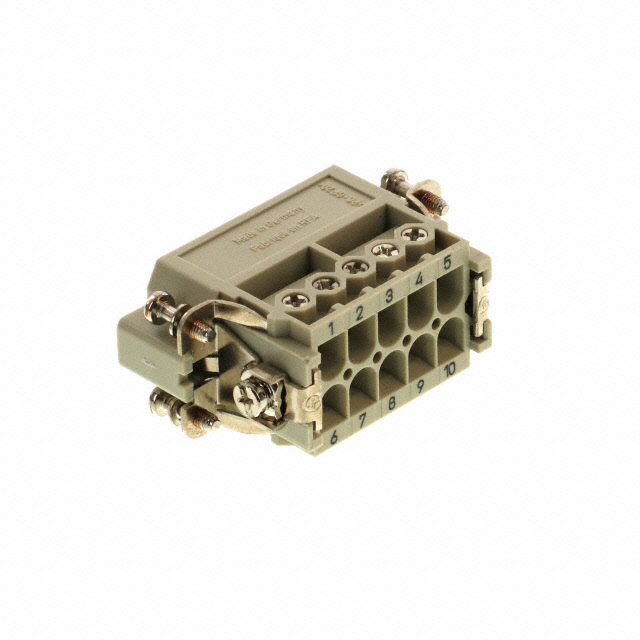 INSERT MALE 10POS+1GND SCREW