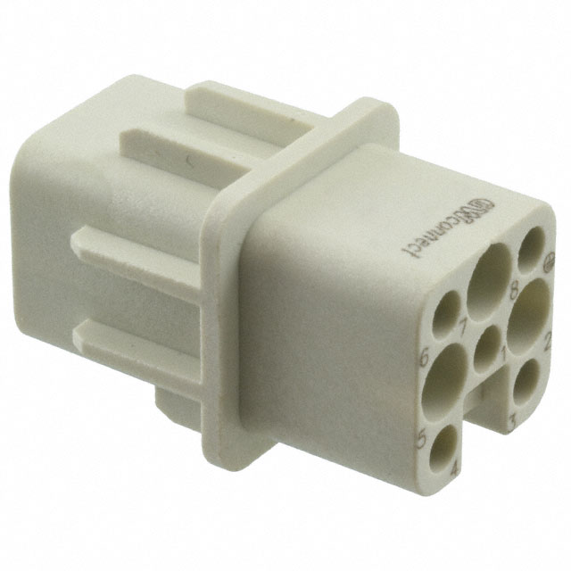 7P + PE FEMALE INSERT 10A 250V,
