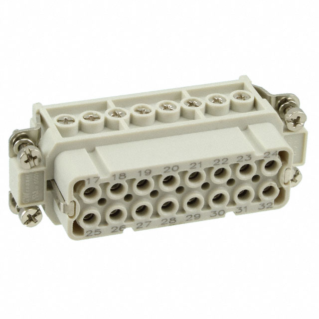 16P + PE FEMALE INSERT 16A 250V/