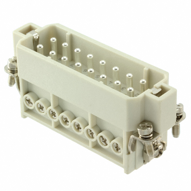 16P + PE MALE INSERT 16A 250V/UL