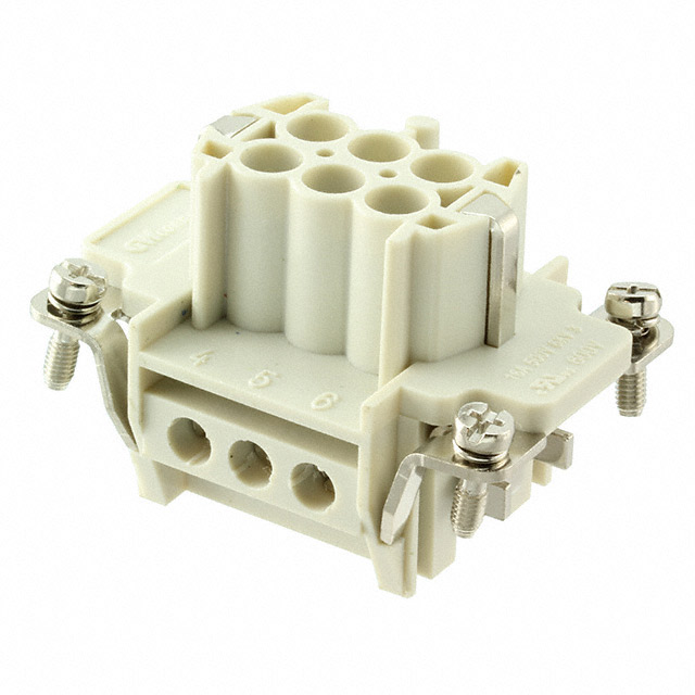 6P + PE FEMALE INSERT 16A 500V/U