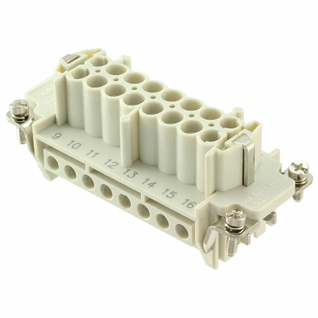 16P + PE FEMALE INSERT 16A 500V/