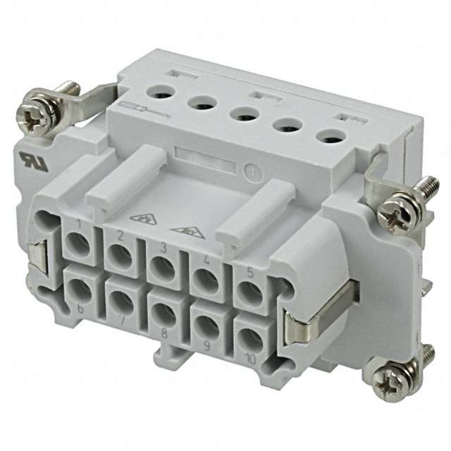 INSERT FEMALE 10POS+1GND SCREW