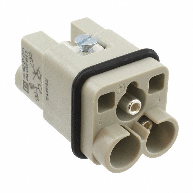 INSERT MALE 2POS+1GND SCREW