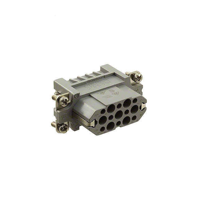 INSERT FEMALE 15POS+1GND CRIMP