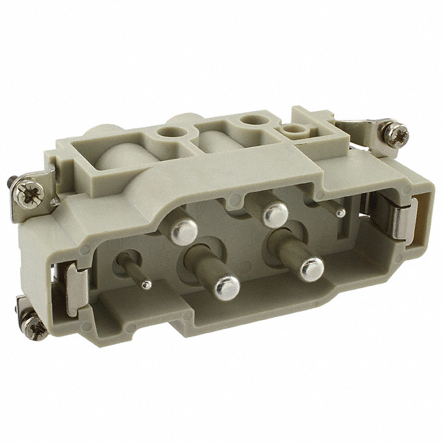 INSERT MALE 4+2POS+1GND SCREW