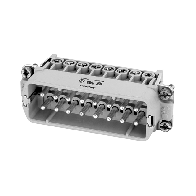 INSERT MALE 16POS+1GND SCREW