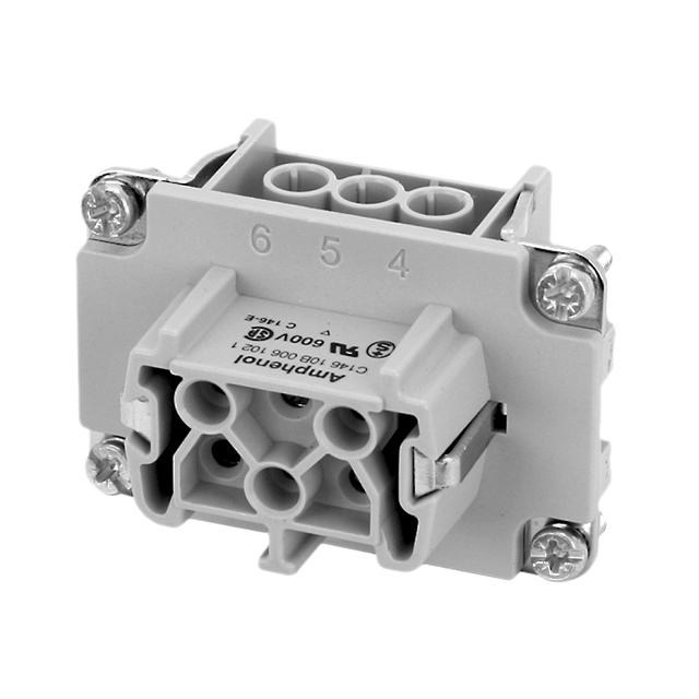 INSERT FEMALE 6POS+1GND SCREW