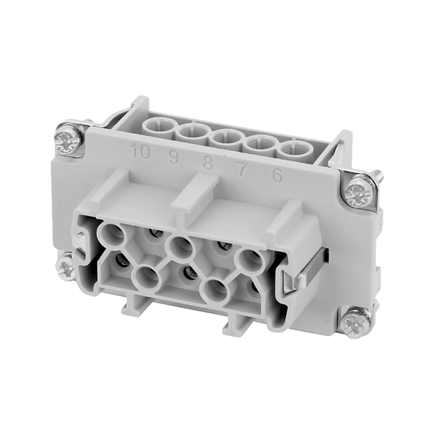 INSERT FEMALE 10POS+1GND SCREW