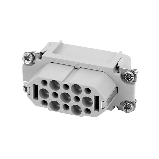 INSERT FEMALE 15POS+1GND CRIMP