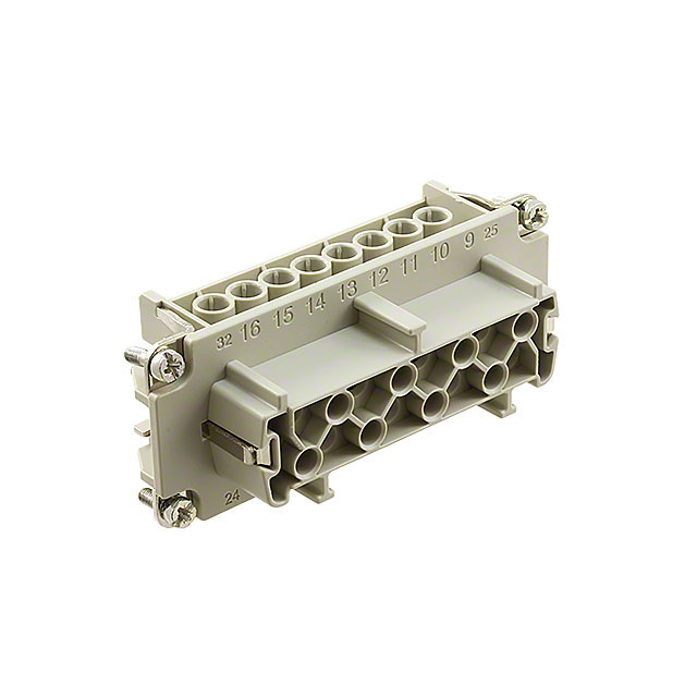 INSERT FEMALE 16POS+1GND SCREW