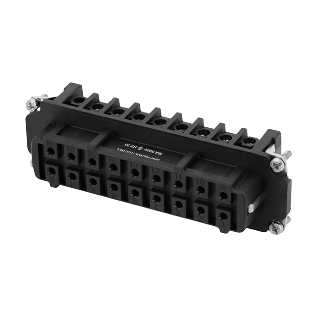 INSERT FEMALE 16+2POS+1GND SCREW
