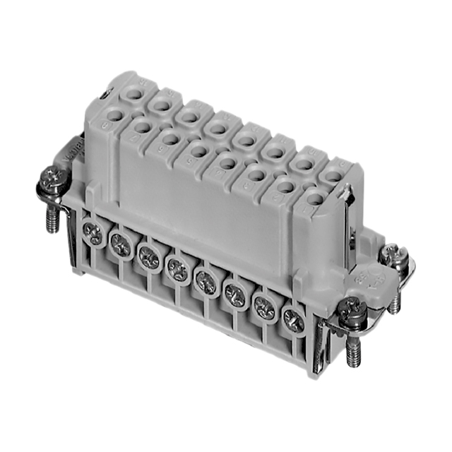INSERT FEMALE 16POS+1GND SCREW