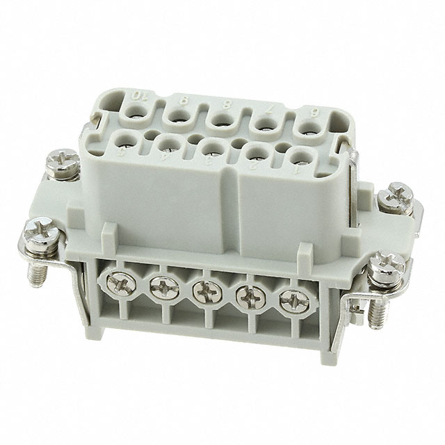 INSERT FEMALE 10+1GND SCREW