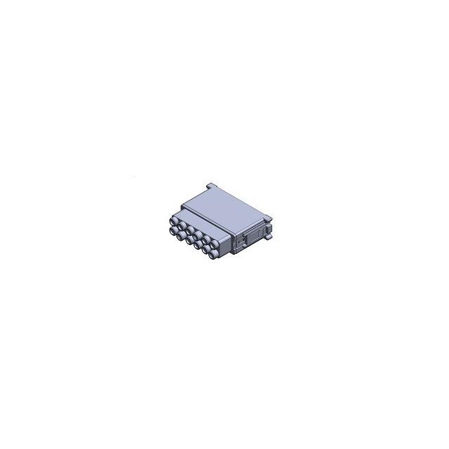CONN SOCKET INSULATOR BLOCK, 12