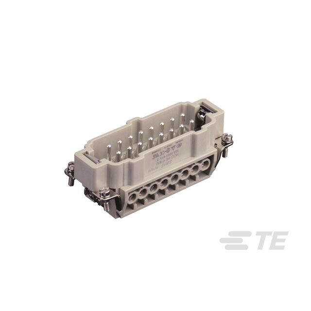 INSERT MALE 16POS+GND SCREW
