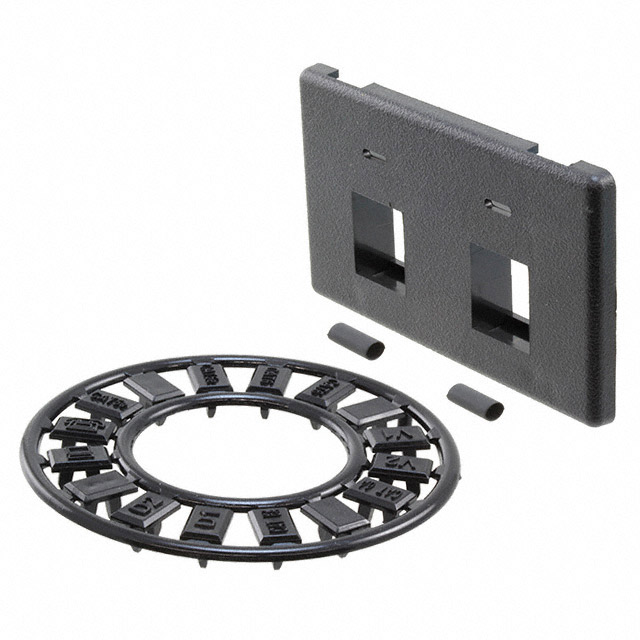 FACEPLATE 2PORT BLACK