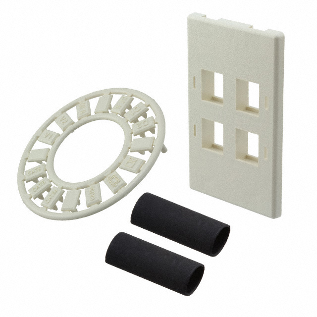 FACEPLATE H/M 4PORT WHITE