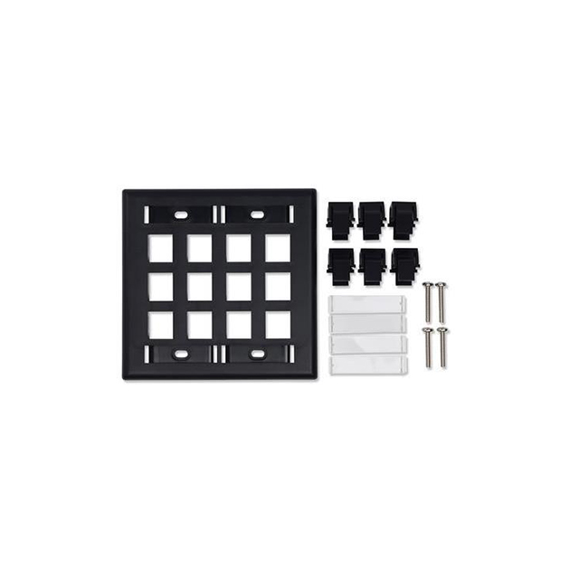 KCONN FACEPLATE 12-P DG ALM