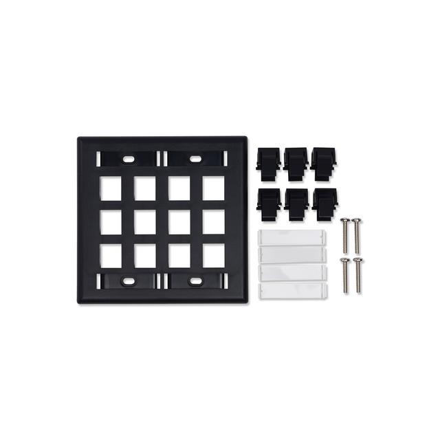 KCONN FACEPLATE, 6-P DG WHI