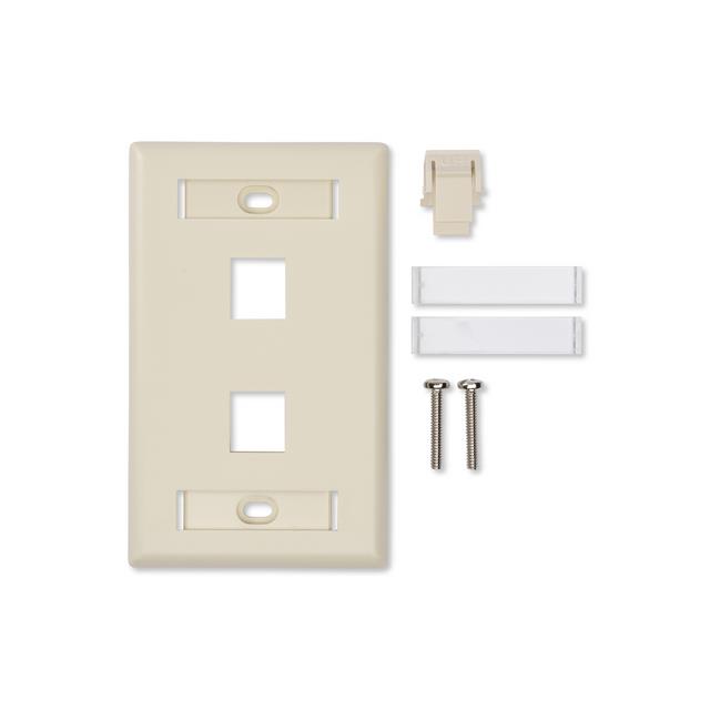KCONN FACEPLATE 2-P SG IVORY