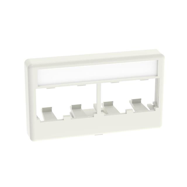 FURNITURE FACEPLATE, 4 PORT, OFF