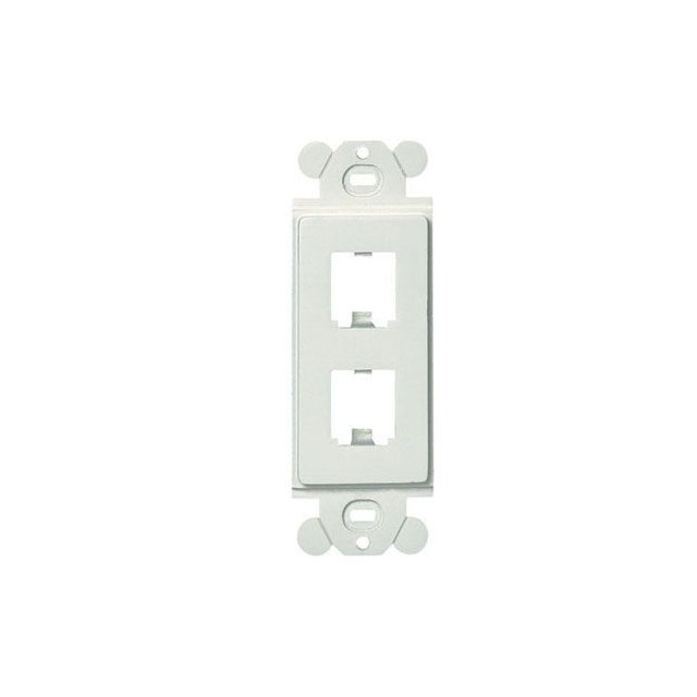 GFCI FRAME, 2 PORT, BLACK