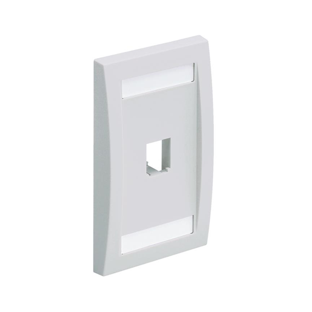 FACEPLATE, 1 PORT, SINGLE GANG,