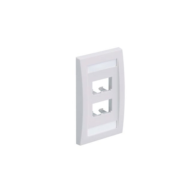 FACEPLATE, 4 PORT, SINGLE GANG,