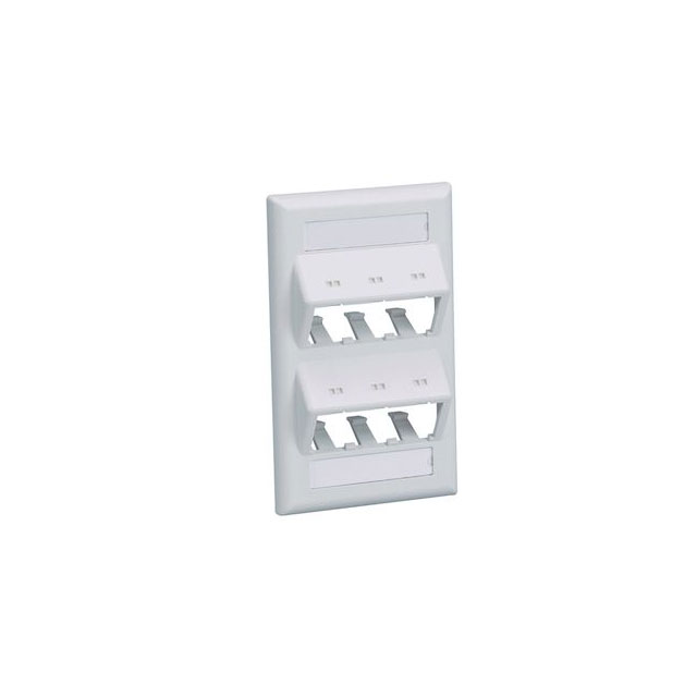 FACEPLATE, 6 PORT, CLASSIC, SLOP