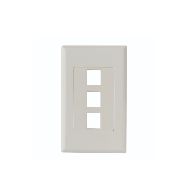 SCREWLESS DECORA 3 PORT FACEPLAT