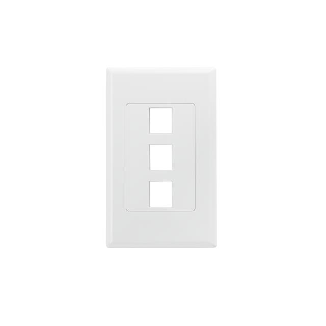 SCREWLESS DECORA 3 PORT FACEPLAT