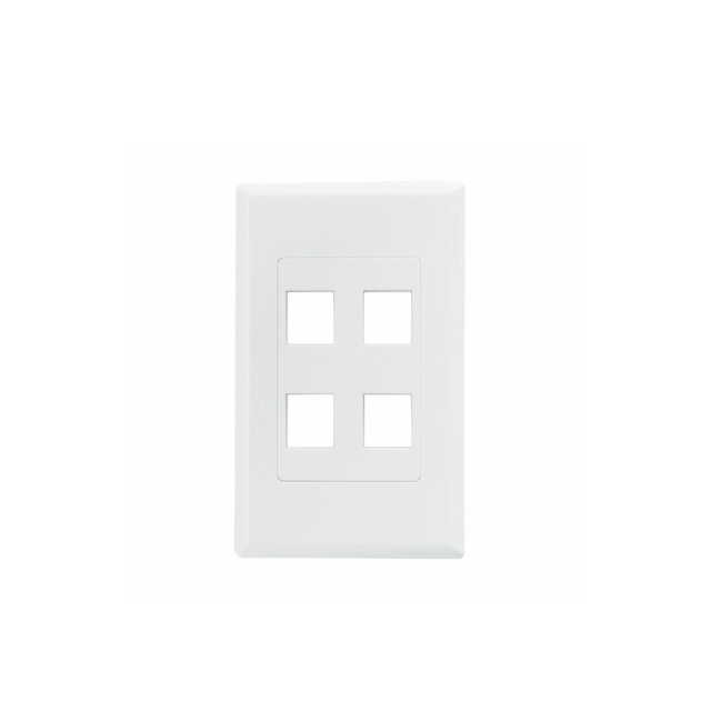SCREWLESS DECORA 4 PORT FACEPLAT