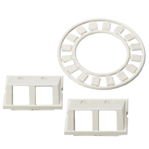 MOD INSERT 2PORT WHITE