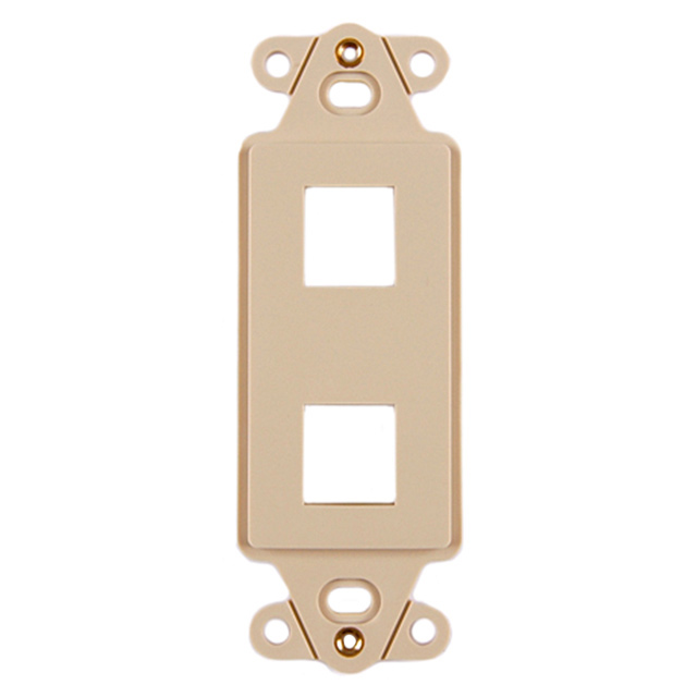 MOD FRAME SNGL GANG 2PORT IVORY
