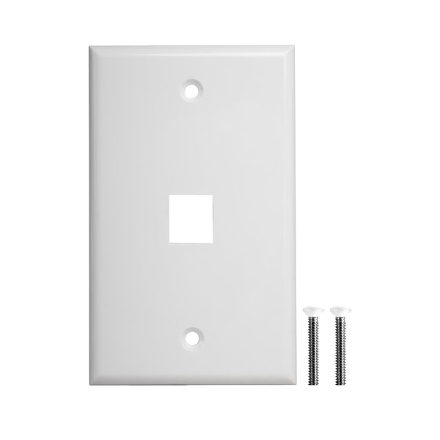 SINGLE GANG KEYSTONE 1 PORT WALL