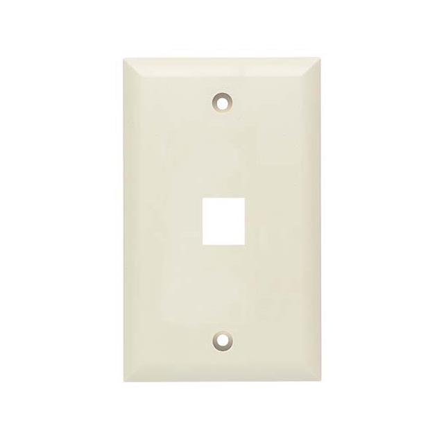 WALL PLATE 1 KEYSTONE IVORY