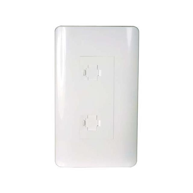 MOD WPLT 4.7""X2.8"" DUAL RJ45