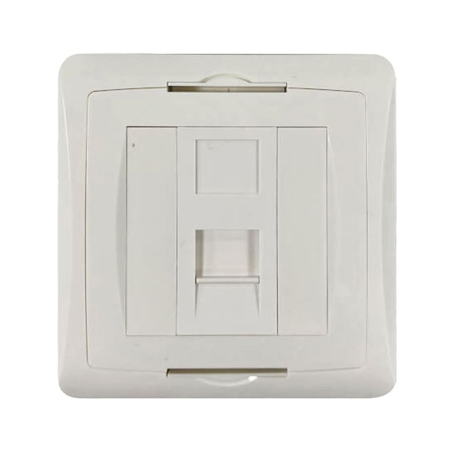 1-PORT UK-STYLE WALL PLATE, UNLO