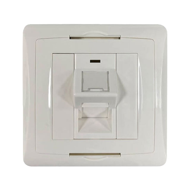 1-PORT UK-STYLE WALL PLATE, UNLO