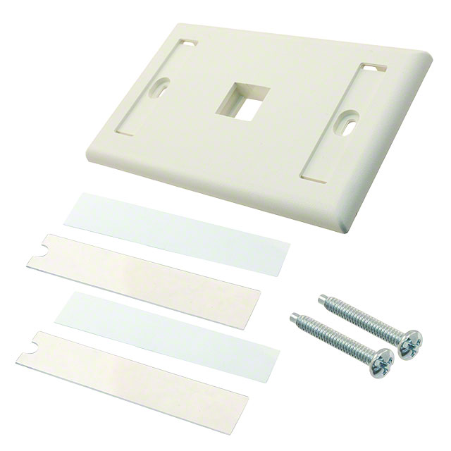 FACEPLATE SNGL GANG 1PORT WHITE