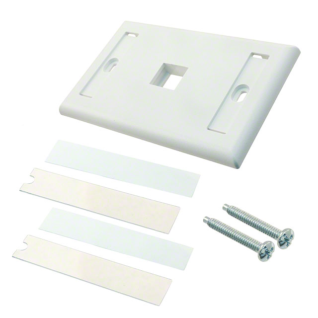 FACEPLATE SNGL GANG 1PORT WHITE
