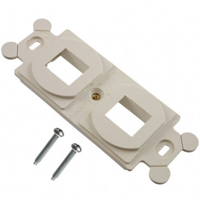 MOD FRAME SNGL GANG 2PORT WHITE