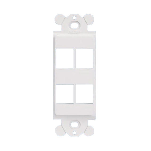 FACEPLATE 4PORT IVORY
