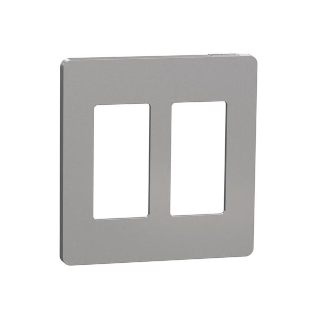 2 GANG SCREWLESS MATTE WALL PLAT