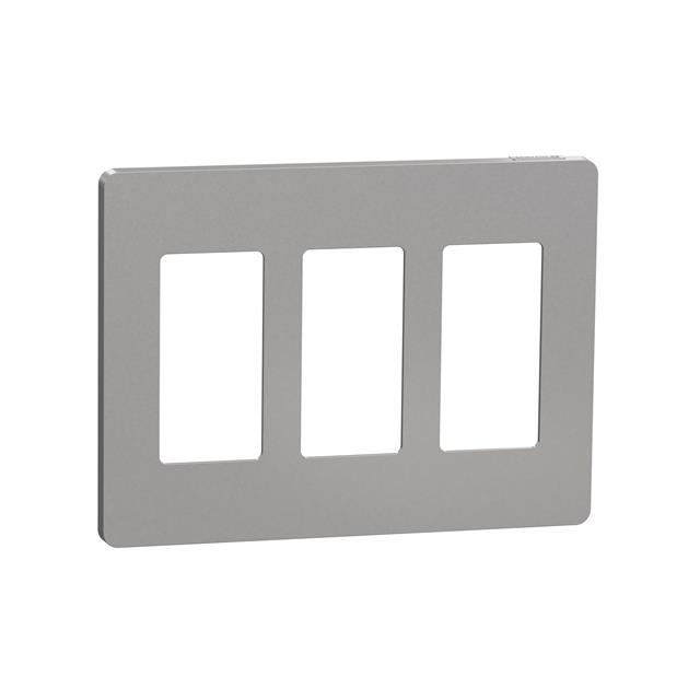 3 GANG SCREWLESS MATTE WALL PLAT