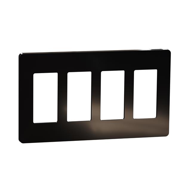 4 GANG SCREWLESS MATTE WALL PLAT
