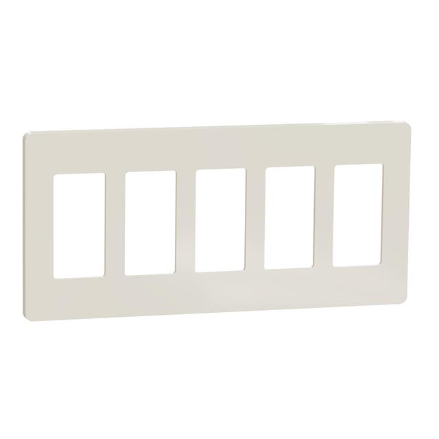 5 GANG SCREWLESS MATTE WALL PLAT
