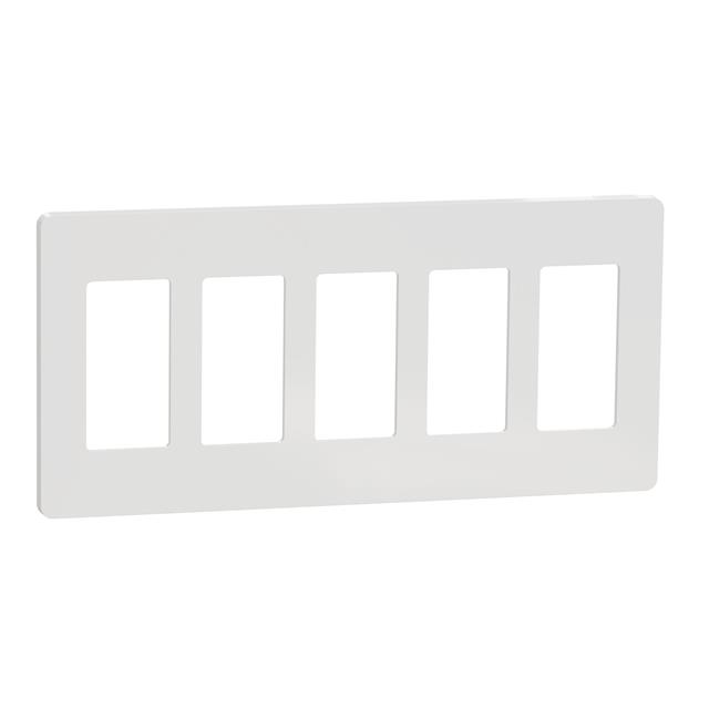 5 GANG SCREWLESS MATTE WALL PLAT